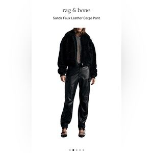 Rag & Bone Sands Faux Leather Cargo Pant